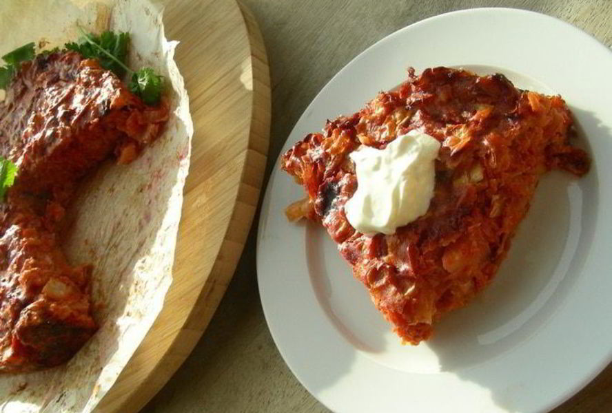 Пирог-запеканка из капусты, моркови и свеклы