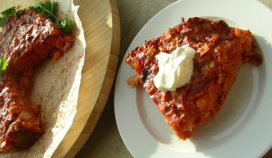 Рецепт пирога-запеканки из капусты, моркови и свеклы