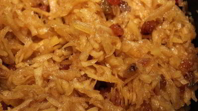 пшенная запеканка с тыквой, изюмом и корицей