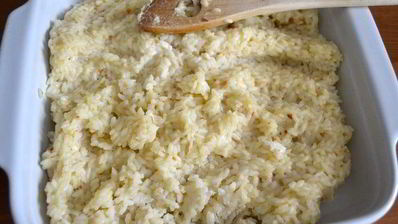 рисовая запеканка с лососем