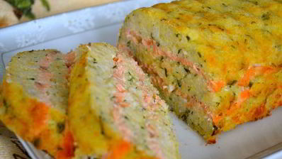 рисовая запеканка с лососем