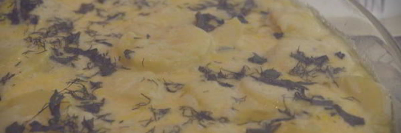 Сливочно-сырная запеканка с грибами и картофелем