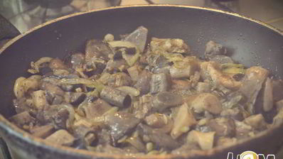 сливочно-сырная запеканка с грибами и картофелем