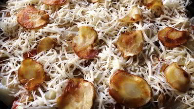 соте-запеканка из овощей с грибами