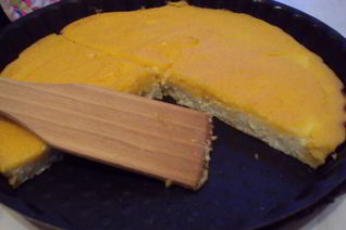 Творожная запеканка под тыквенным кремом