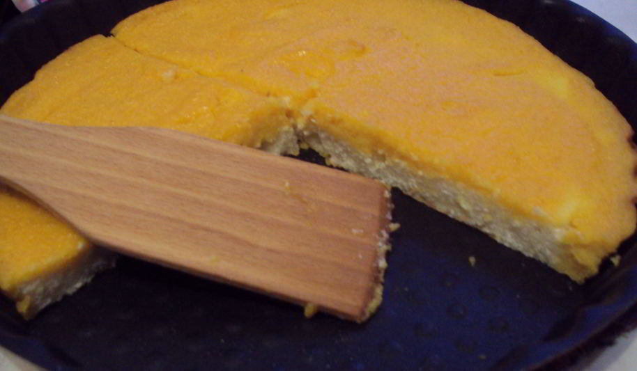 Рецепт творожной запеканки под тыквенным кремом