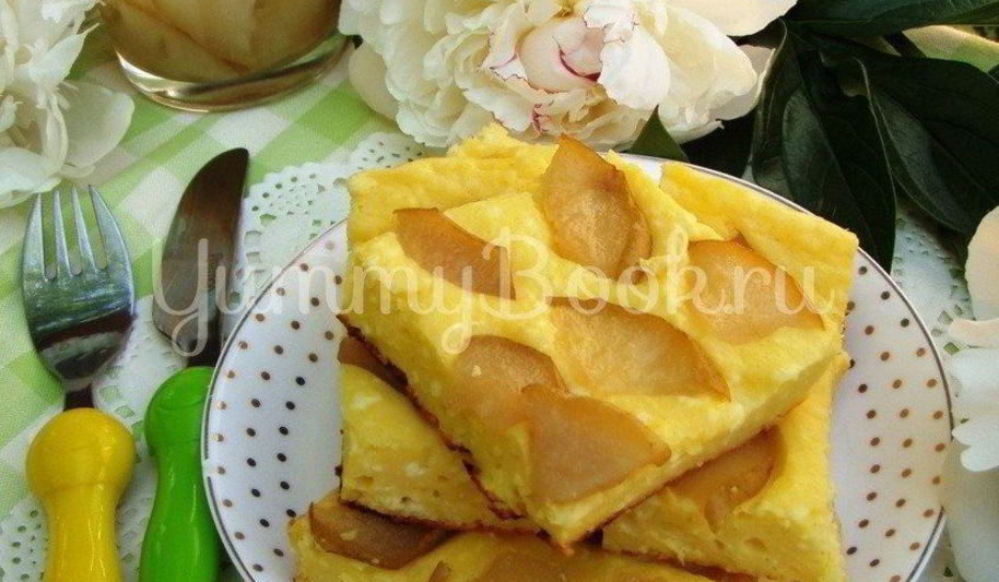 Рецепт творожной запеканки с грушей