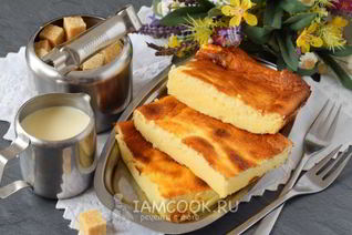 Творожная запеканка с крахмалом в духовке