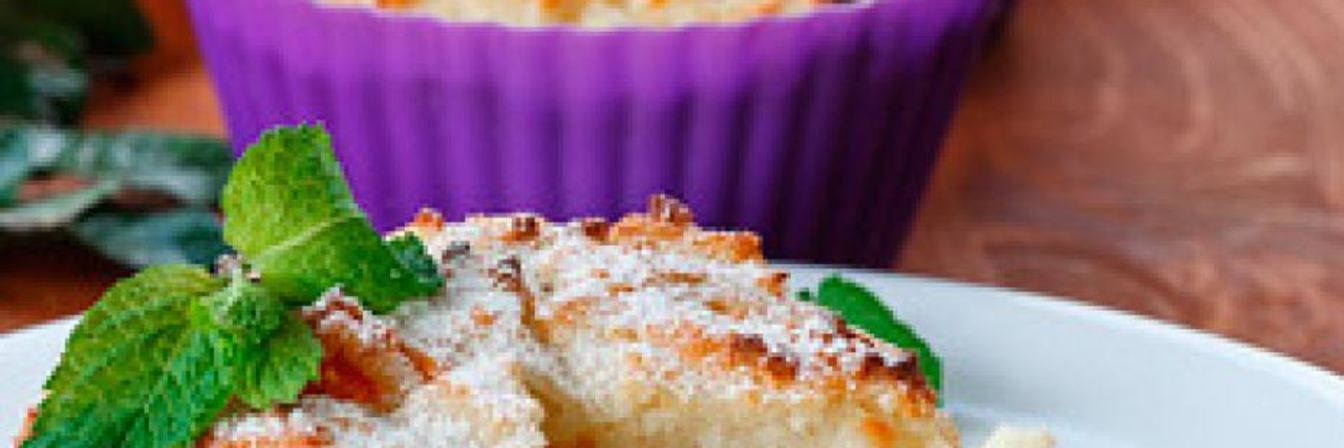 Творожная запеканка с кусочками тыквы