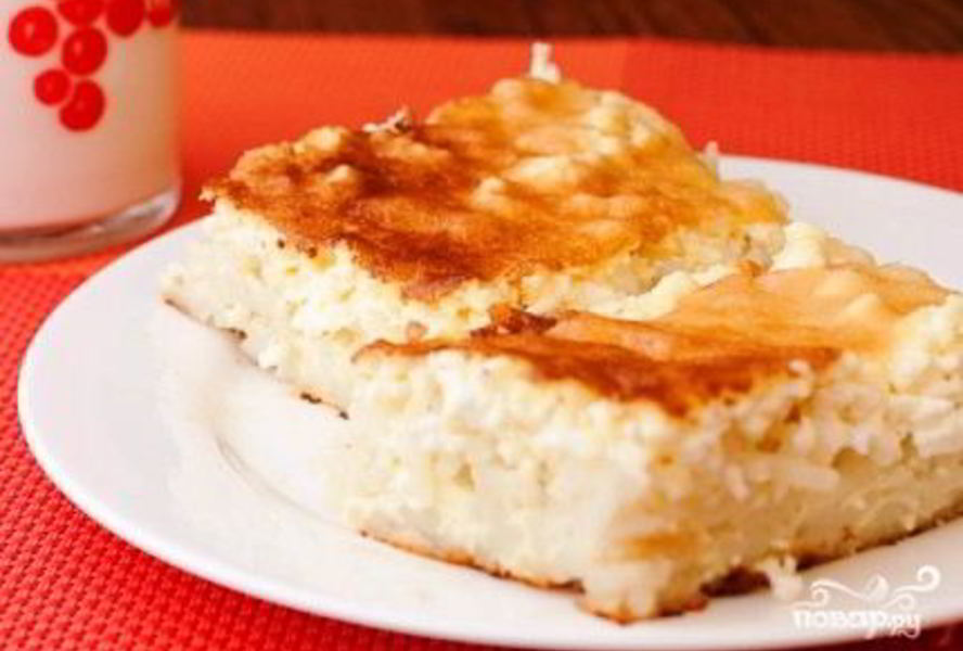 Творожная запеканка с макаронами