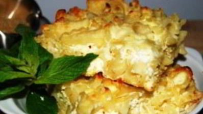 творожная запеканка с макаронами