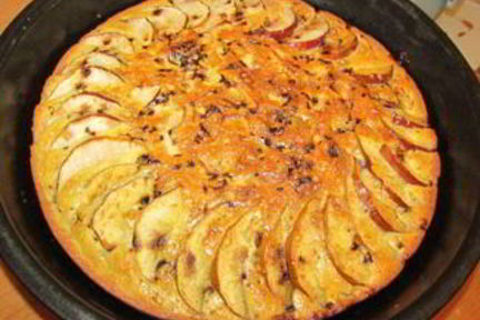 Творожная запеканка с яблоками