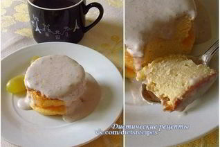 Творожная запеканка со сливочно-банановым соусом