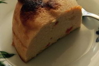 Ванильная запеканка с персиком