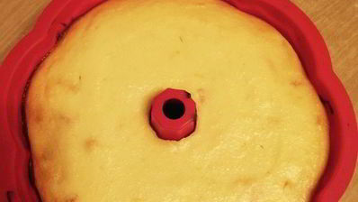 ванильная запеканка с персиком