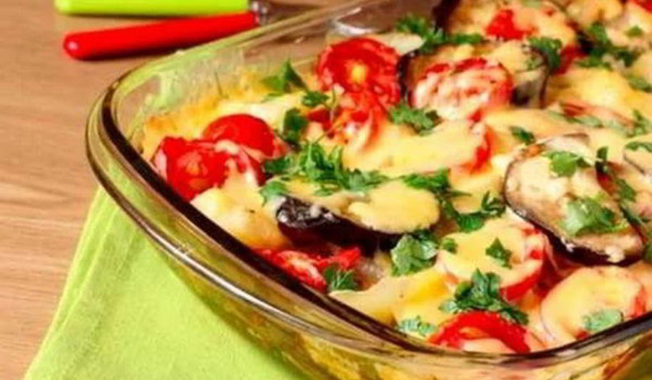Рецепт запеканки из баклажанов с сыром и помидорами