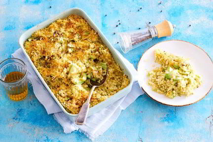 Запеканка из кабачков с пастой