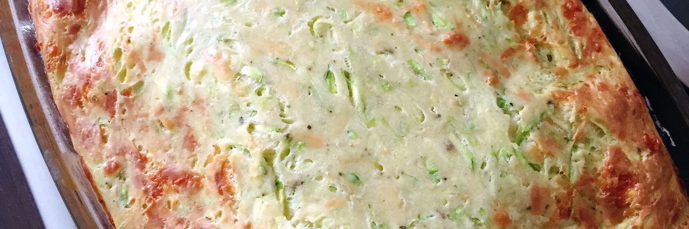 Запеканка из кабачков с сыром и зеленью