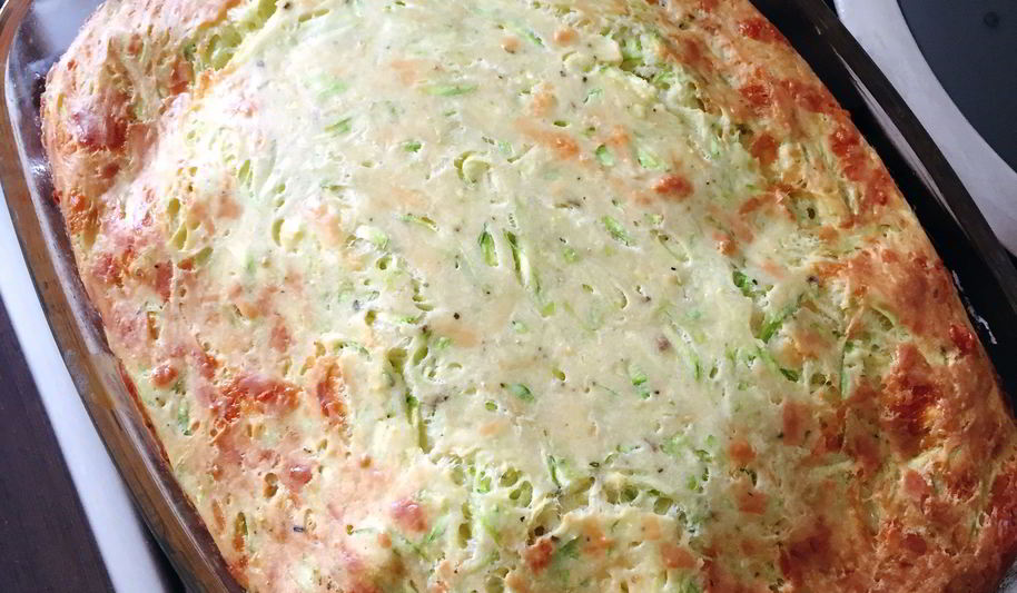Рецепт запеканки из кабачков с сыром и зеленью