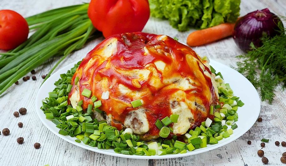 Рецепт запеканки из картофельного пюре с фаршем