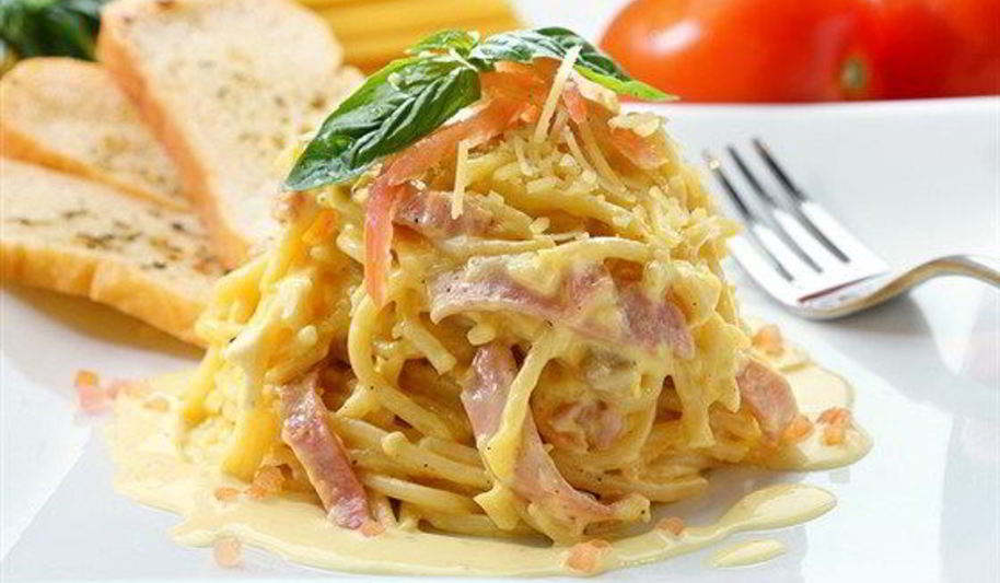 Рецепт запеканки из лапши и ветчины