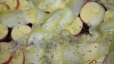 запеканка из летних овощей с очень вкусной заливкой