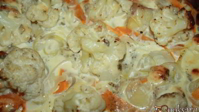 запеканка из летних овощей с очень вкусной заливкой