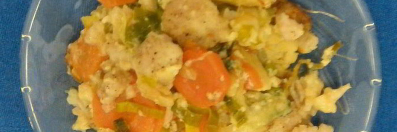 Запеканка из овощей с рыбой