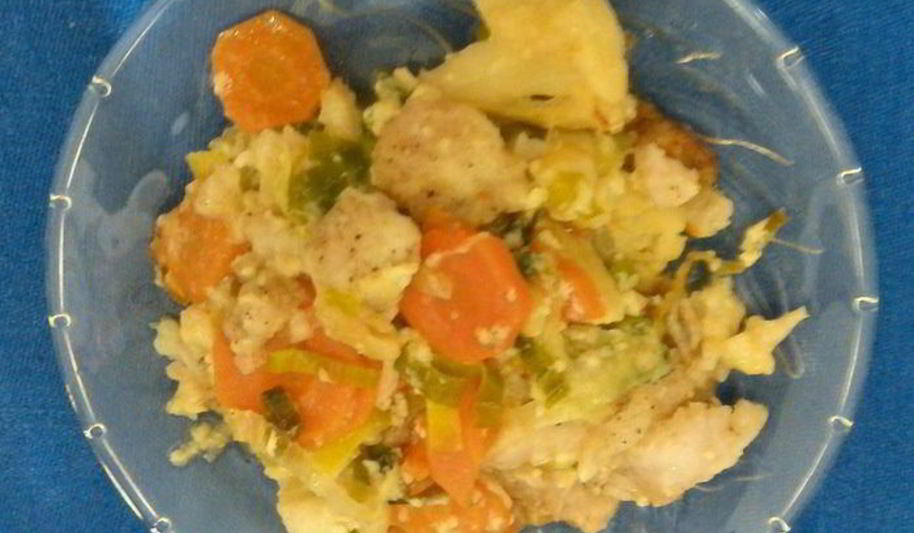 Рецепт запеканки из овощей с рыбой