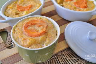 Запеканка из пшенной крупы веганская