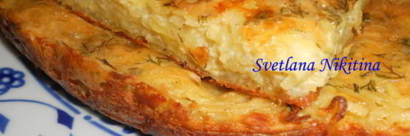 Запеканка из тертого картофеля с сыром