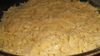 запеканка из тертого картофеля с сыром