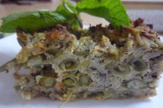 Запеканка из зеленой фасоли