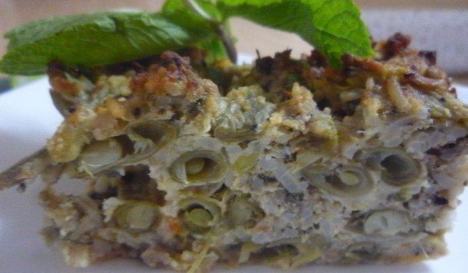 Рецепт запеканки из зеленой фасоли