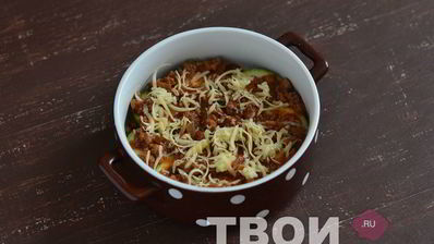 запеканка с кабачком и фаршем