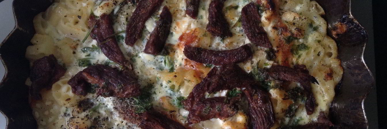 Запеканка с макаронами и говядиной