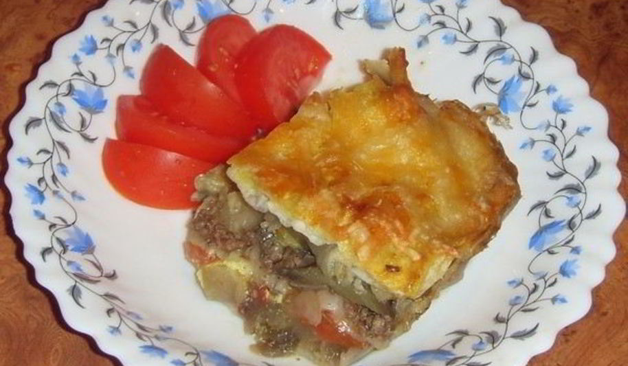 Рецепт запеканки с мясом и овощами