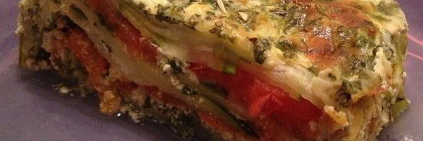 Запеканка с цукини и творогом