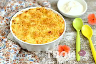 Запеканка с яблоками