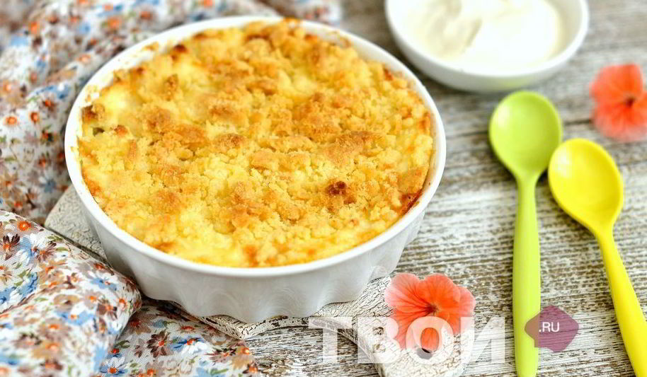 Рецепт запеканки с яблоками
