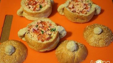 запеканка в булочках-горшочках