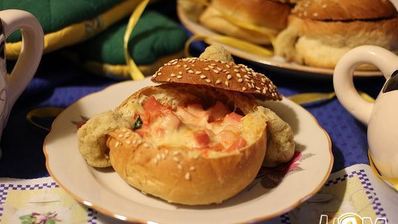 запеканка в булочках-горшочках