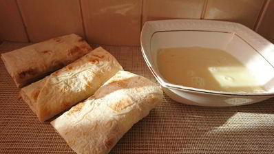 жареные конвертики с сыром