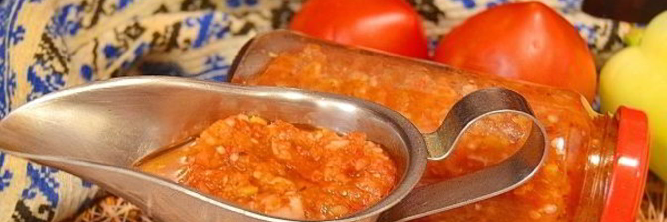 Аджика без яблок на зиму