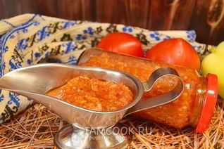 Аджика без яблок на зиму