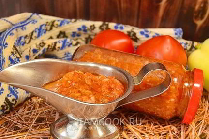 Аджика без яблок на зиму