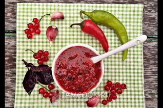 Аджика из красной смородины