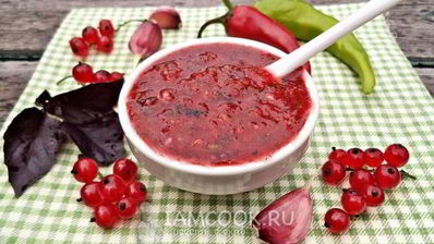 аджика из красной смородины