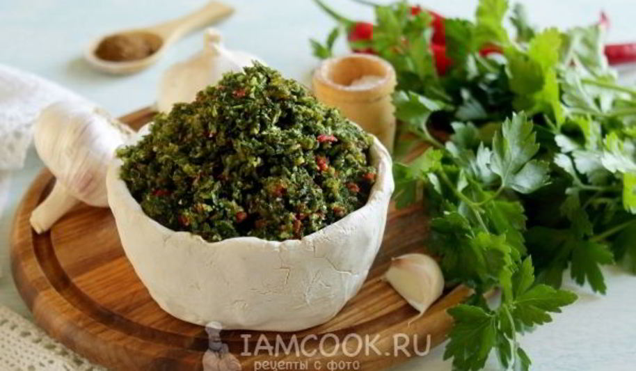 Рецепт аджики из петрушки