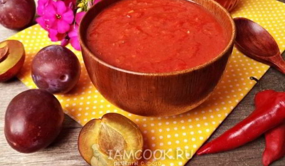 Рецепт аджики из слив на зиму